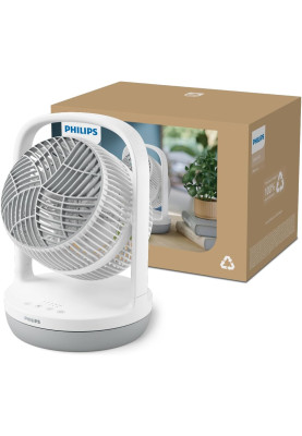 Philips Вентилятор Philips настільний Series 2000, 22см, 28Вт, таймер, поворот 180, білий