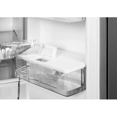 TCL Холодильник SBS, 185х84х68, холод.відд.-297л, мороз.відд.-169л, 4 дв., A++, NF, інв., диспл зовн., диспенсер., нерж