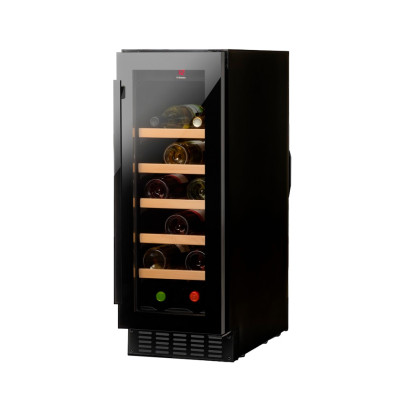 Hansa Холодильник для вина, 82x29.5х61.5, холод.відд.-63л, зон - 1, бут-20, ST, дисплей, чорний