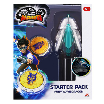 Infinity Nado Дзиґа VI серія Starter Pack Fury Wave Dragon Лютий Дракон
