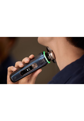 Philips Бритва електр. Series i9000 Prestige SkinIQ, бритв.головок-3, Li-Ion, сух.+волог., індикатор заряду, твердий чохол, синій
