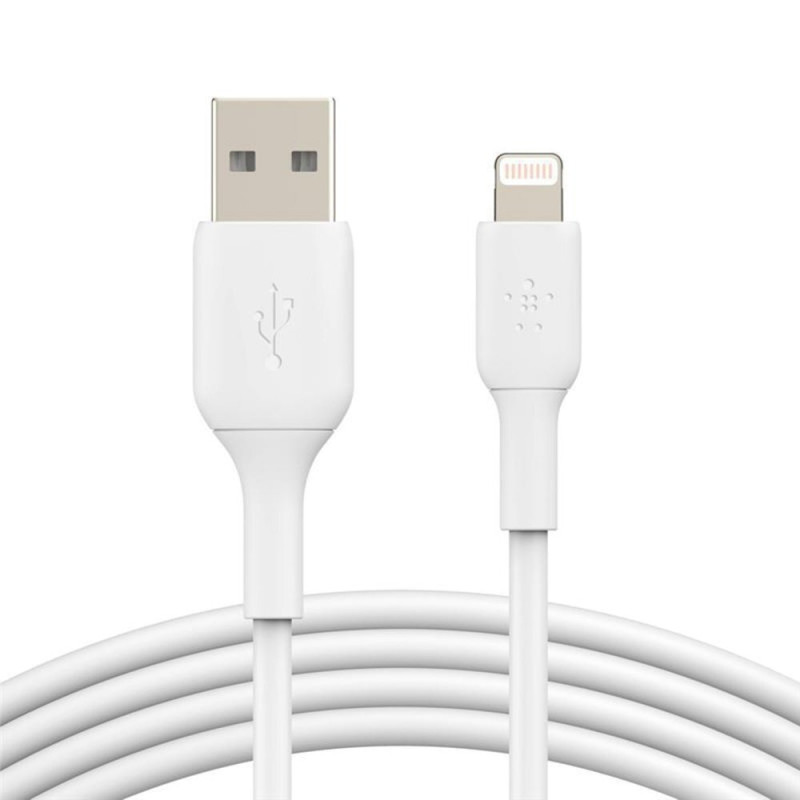 Belkin Кабель USB-A > Lightning заряджання/синхронізації 2м, 12Вт, PVC, білий