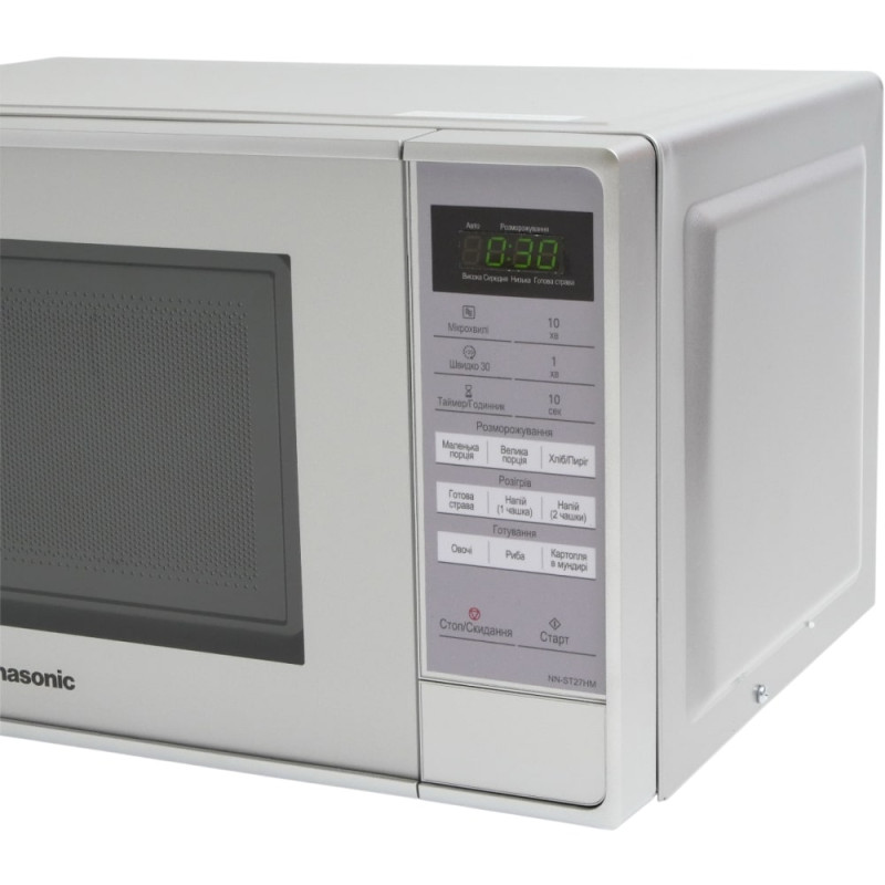 Panasonic Мікрохвильова піч Panasonic, 20л, електр.управл., 800Вт, дисплей, сріблястий