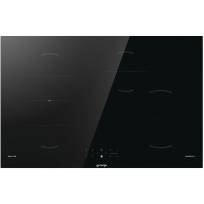 Gorenje Варильна поверхня Gorenje індукційна, 80см, PowerBoost, TouchControl, поєднання конфорок, чорний