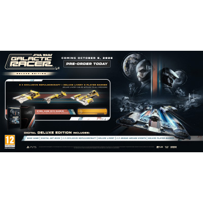 Games Software Гра консольна PS5 Star Wars Galactic Racer Racer Deluxe Edition, BD диск Games Software Гра консольна PS5 Star Wars Galactic Racer Racer Deluxe Edition, BD диск