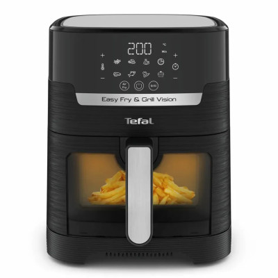 Tefal Мультипіч Easy Fry&Grill Vision Window, 1550Вт, чаша-4.2л, сенсорне керув., 10 програм, з віконцем, пластик, чорний