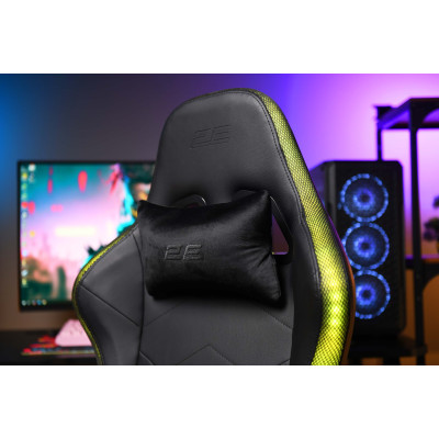 2E Gaming Крісло OGAMA II RGB, ПУ шкіра, 3D-Armrests, чорний 2E Gaming Крісло OGAMA II RGB, ПУ шкіра, 3D-Armrests, чорний