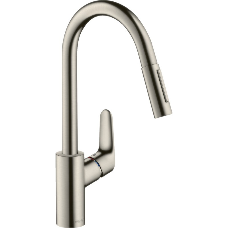 Hansgrohe Набір для кухні, гранітна мийка S520-F480 + зміш. Focus M41, сірий камінь-сталь