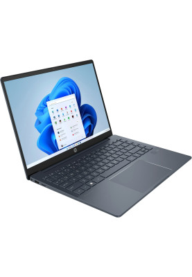 HP Ноутбук Pavilion Plus 14-eh1001ua 14" 2.8K OLED, Intel i7-1355U, 16GB, F1024GB, NVD2050-4, DOS, синій