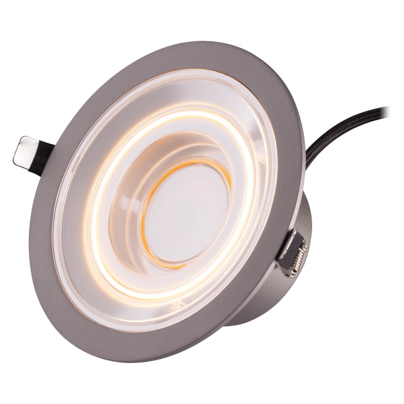 LEDVANCE Світильник даунлайт LED 8Вт 650Лм 2700K 166мм Decor Filament Downlight Echo алюміній