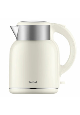 Tefal Електрочайник Thermo Protect XL, 1.9л, пластик, нержавіюча сталь, бежевий