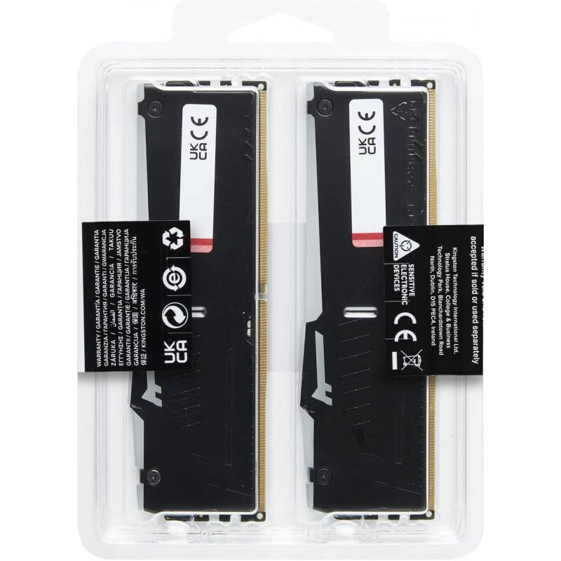 Kingston Пам'ять ПК DDR5 32GB KIT (16GBx2) 6000 FURY Beast RGB