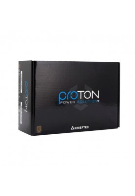 Chieftec Блок живлення Proton (600W), >85%, 80+ Bronze, 120мм, 1xMB 24pin(20+4), 1xCPU 8pin(4+4), 3xMolex, 6xSATA, 2xPCIe 8pin(6+2)