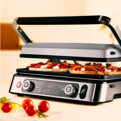 Braun Гриль притискний MultiGrill 9 CG 2200Вт, темп. режимів-3, з'ємні пластини, термощуп, метал
