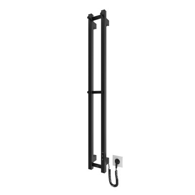 Hygge Family Рушникосушка електрична Slim, 1170х140х80мм, таймер-регулятор, сталь, чорний матовий
