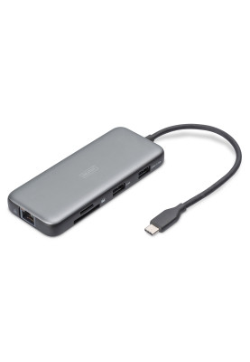 Digitus Док-станція USB-C > HDMI/2xUSB-A/USB-C/SD/MicroSD/RJ54