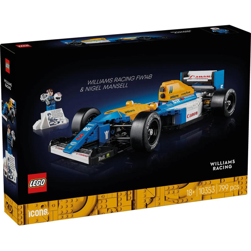 LEGO Конструктор Icons Williams Racing FW14B і Найджел Менселл