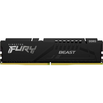 Kingston Пам'ять ПК DDR5 16GB 5200 FURY Beast Black