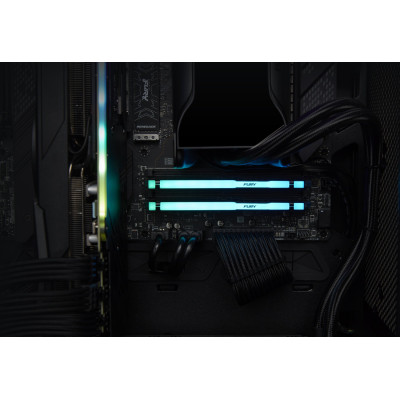 Kingston Пам'ять до ПК DDR5 5600 16GB KIT (8GBx2) FURY Beast RGB
