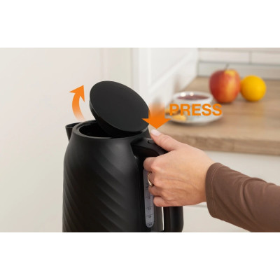 Gorenje Електрочайник 1.7л, Strix контроль, чорний матовий