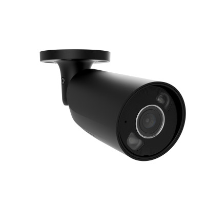Ajax IP-Камера дротова BulletCam HL black, 5мп, 4мм, гібридне підсвічування IR 35м, білий Led 50м, Poe, True WDR, IP 65, аудіо, кут огляду 75° до 85°, вулична, чорна