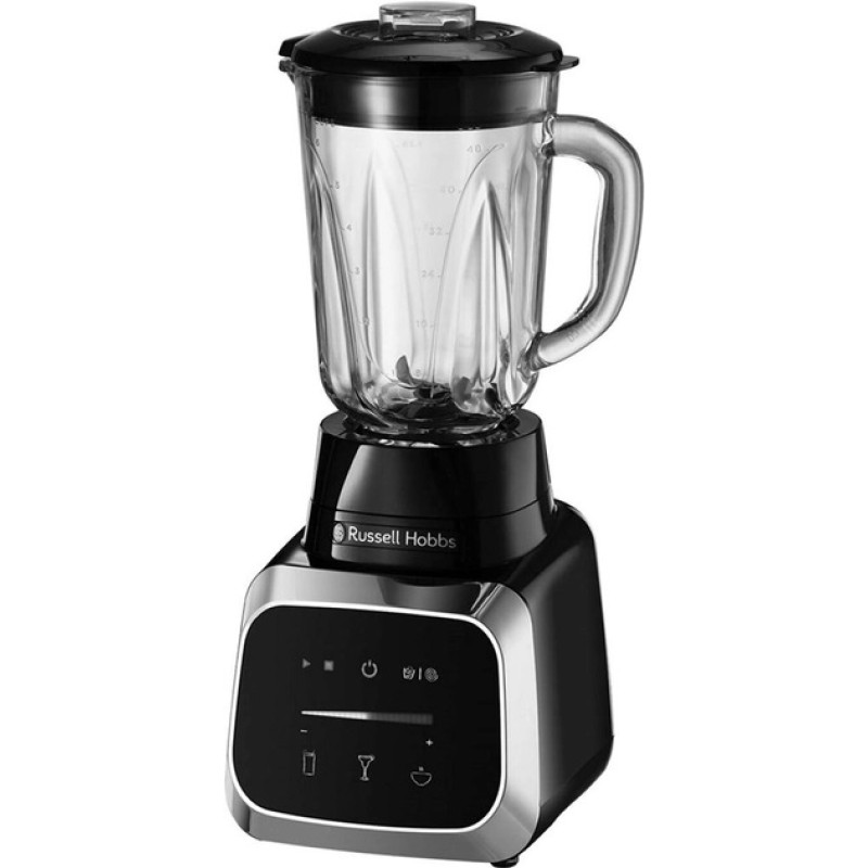 Russell Hobbs Блендер стаціонарний Sensigence , 1000Вт, чаша-1500мл, скло, сенс. управл., чорно-сірий