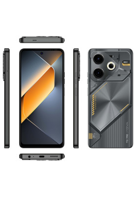 TECNO Смартфон POVA 6 NEO (LI6) 6.78" 8/256ГБ, 2SIM, 7000мА • рік, Speed Black