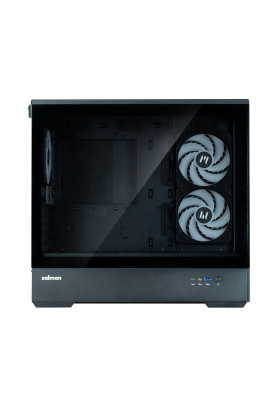 Zalman Корпус P30 Black V2, без БР, 1xUSB3.0, 1хUSB Type-C, 3x120мм ARGB, TG Front/Side Panel, mATX, чорний
