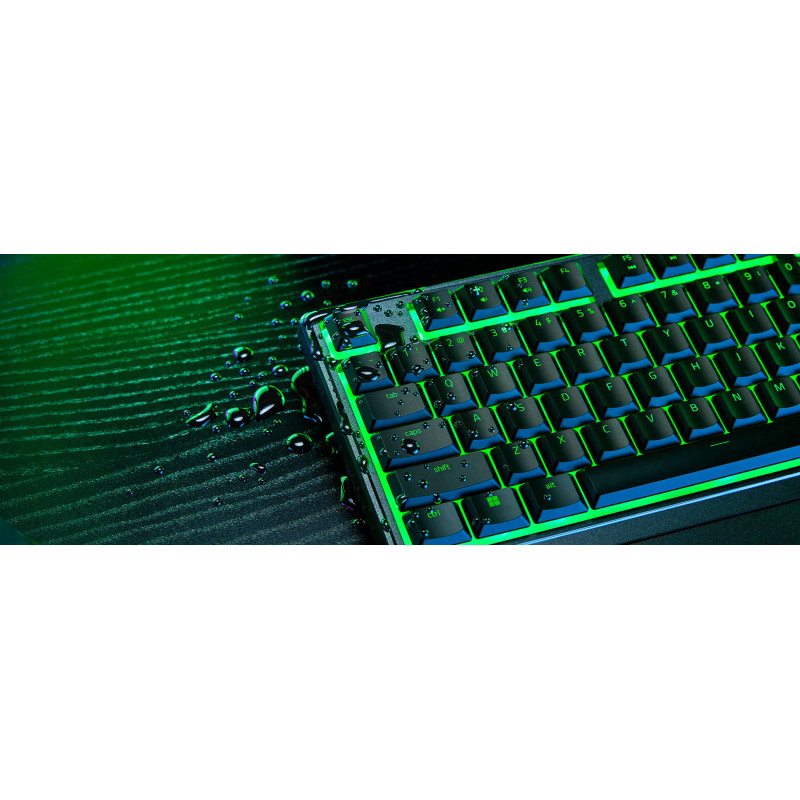 Razer Клавіатура мембранна Ornata V3 X 104key, USB-A, EN/UK, RGB, чорний