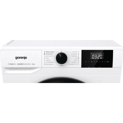 Gorenje Пральна машина фронтальна, 6кг, 1200, A+++, 43.5см, дисплей, пар, інвертор, білий