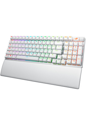 ASUS Клавіатура механічна ROG Strix Scope II, 96key, NX Snow, USB-A/WL/BT, EN, RGB, білий