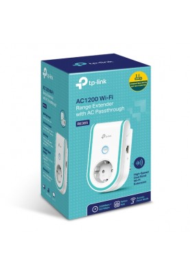 TP-Link Повторювач Wi-Fi сигналу RE365 AC1200 1хFE LAN розетка