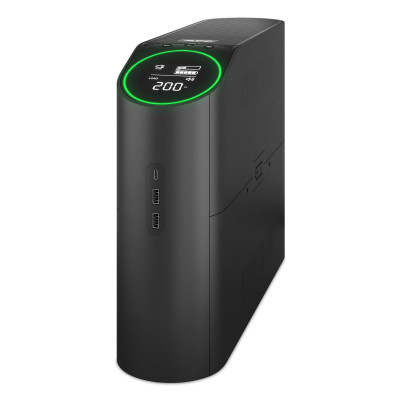 APC Джерело безперебійного живлення Back-UPS Pro 2200VA/1320W, LCD, USB, RGB Lights, 4xSchuko + 2xC13