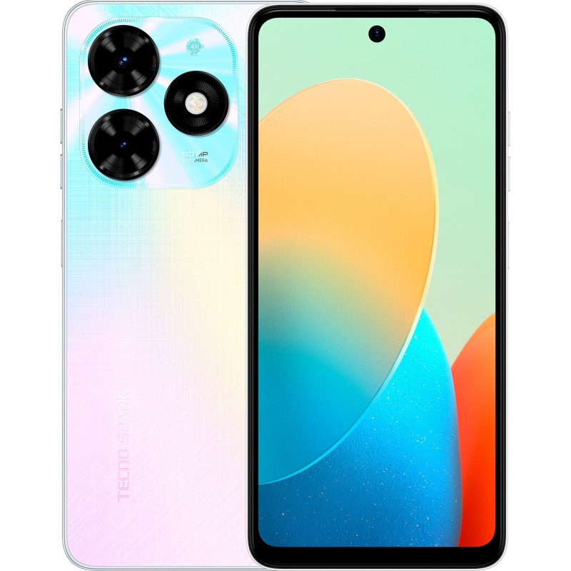 TECNO Смартфон Spark 20C (BG7n) 6.56" 8/128ГБ, 2SIM, 5000мА·год, Mystery White