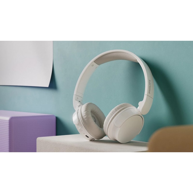 Philips Навушники On-ear TAH3209 BT 5.3, Wireless, Mic, Білий