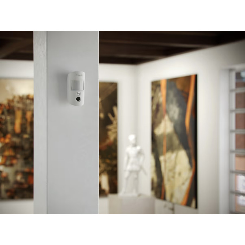 Ajax Датчик руху з покращеною фотофіксацією HDR MotionCam, Jeweller, бездротовий, білий