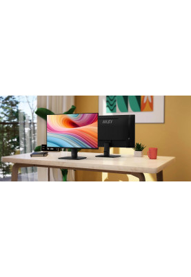 MSI Монітор 23.8" PRO MP242A-E2 D-Sub, HDMI, DP, MM, IPS, 120Hz, 1 ms, sRGB 115%, AdaptiveSync