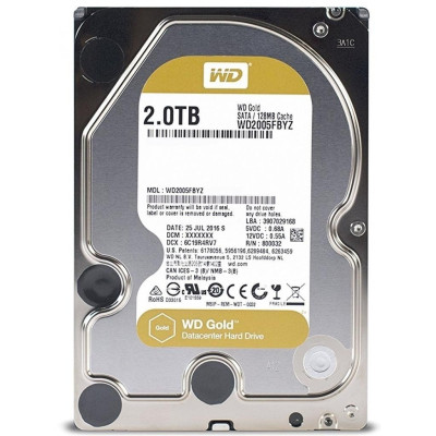 WD Gold[Жорсткий диск 2TB 3.5` 7200 128MB SATA Gold]