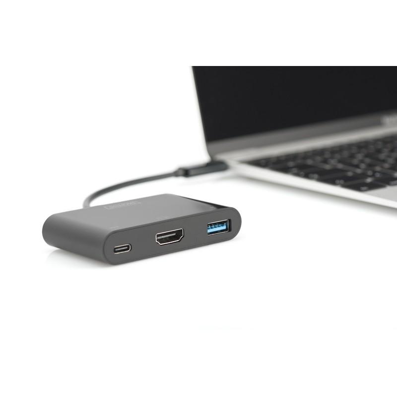 Digitus Адаптер USB-C - HDMA, 2xUSB