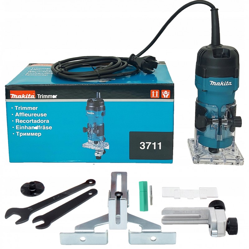 Makita Фрезер 3711, 530 Вт, 32000 об/хв, 6 мм, 1.7 кг