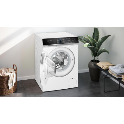 Siemens Пральна машина фронтальна, 10кг, 1600, A+++, 60см, дисплей, Home Connect, I-Dos, білий