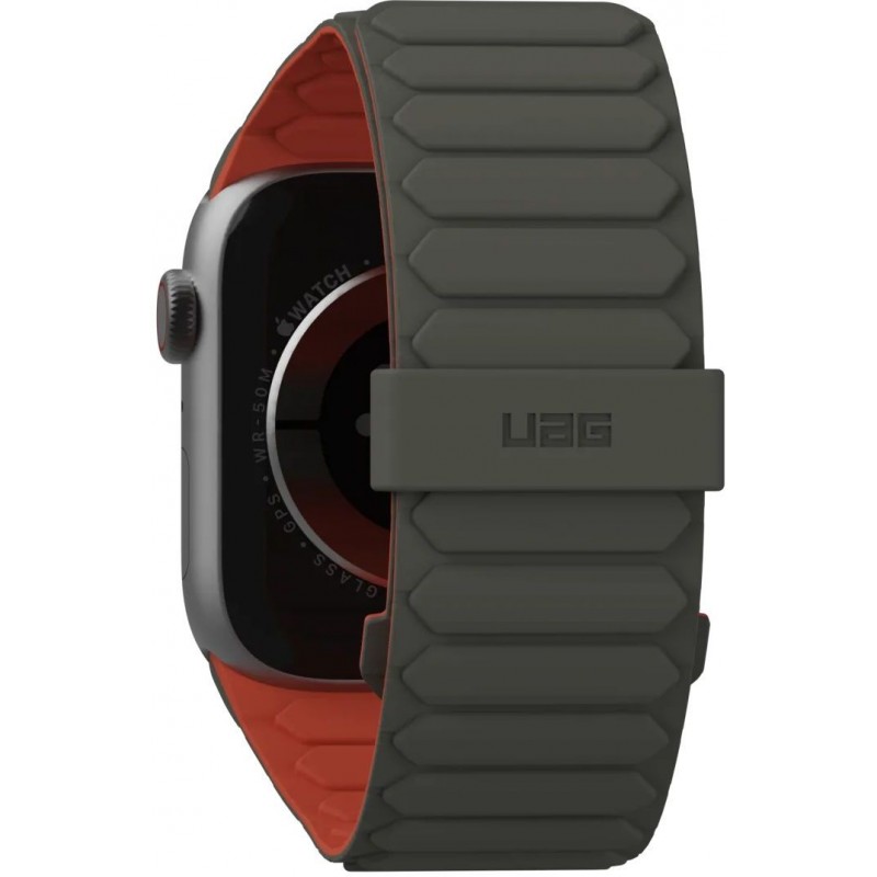 UAG Ремінець для Apple Watch Ultra 2/Ultra-49-45-44-42mm, Pathfinder, Olive/Rust