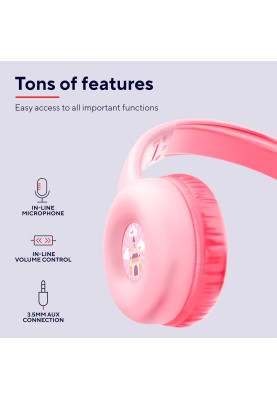 Trust Навушники Nouna Headphones mini-jack, Mic, Рожевий