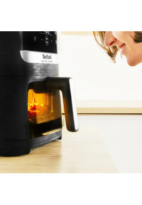 Tefal Мультипіч Easy Fry Silence Vision, 1670Вт, чаша-5л, сенсорне керув., 10 програм, з віконцем, пластик, чорний