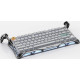 GravaStar Клавіатура механічна GravaStar Mercury K1 Pro 80keys, GravaStar x Kailh Speedy Mint, EN/UKR, BT/WL/USB, сірий