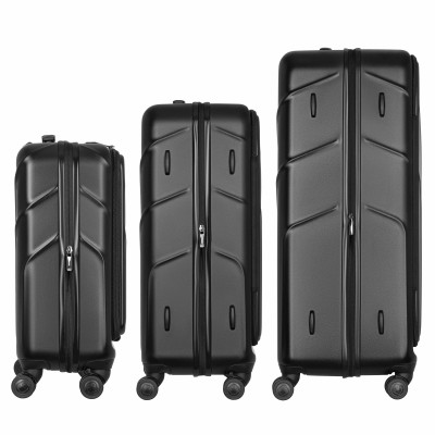 Wenger Набір валіз Wenger Amplix Hardside, полікарбонат, (S+M+L), TSA, 4 колеса, EXP, чорний