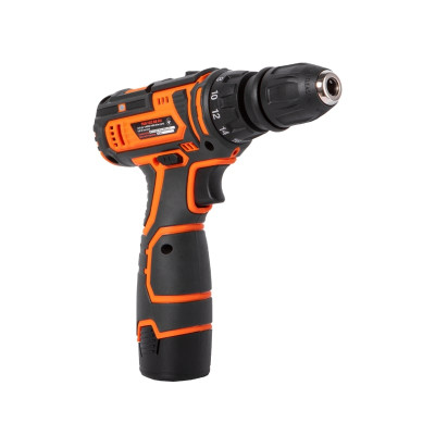TEKHMANN Шурупокрут-дриль акумуляторний TCD-12/2 BS Kit 12В 1х2А·рік 30Нм 0-400·1400об·хв 1кг кейс з приляддям