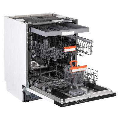 ARDESTO Посудомийна машина вбудовувана, 15компл., А+++, 60см, дисплей, 3й кошик, чорний