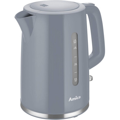 Hansa Електрочайник Amica 1.7л, пластик, сірий