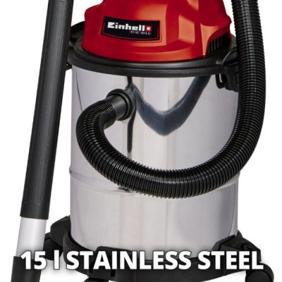 Einhell Пилосос TC-VC 1815 S вологе та сухе прибирання, 1250Вт, 180мбар, 15л
